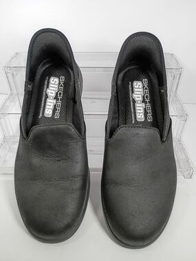 SKECHERS Slip-ins Women's Black Fabric Slip-On Comfort Casual Shoes US 7 EU 37